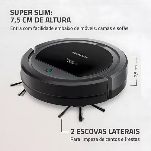 Aspirador De Po Robô Pratic Clean Mondial Rb-11 Bivolt 30w