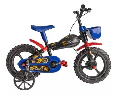 Bicicleta Infantil Styll Baby Aro 12 Motobike Com Cesto Loi!