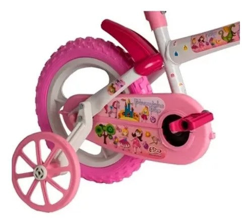 Bicicleta Infantil Styll Baby Aro 12 Princesinha Com Cesto