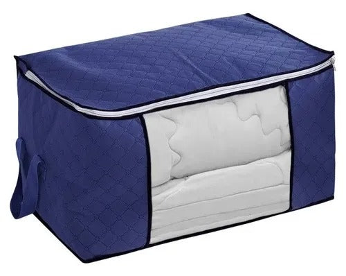 Kit 4 Unidades Bolsa Organizadora Multiuso Com Alça Decoteam - Azul