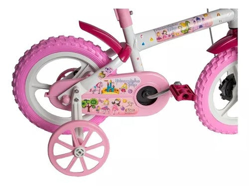 Bicicleta Infantil Styll Baby Aro 12 Princesinha Com Cesto