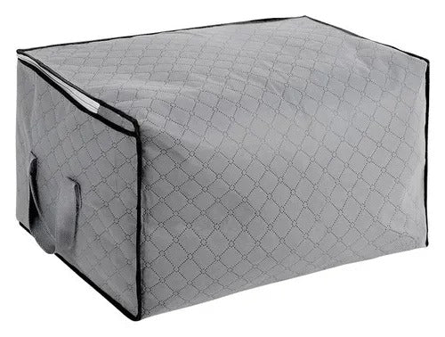 Kit 4 Unidades Bolsa Organizadora Multiuso Com Alça Decoteam - Cinza