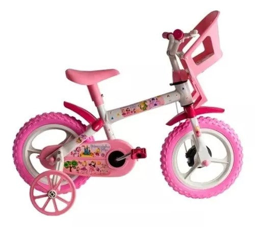 Bicicleta Infantil Styll Baby Aro 12 Princesinha Com Cesto