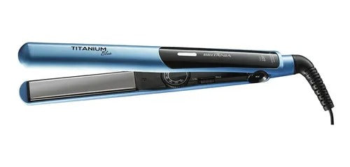 Chapinha Prancha De Cabelo Britania Titanium Bivolt Blue