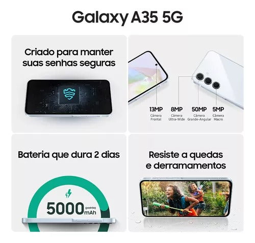 Samsung Galaxy A35 5g 128gb Azul-escuro 6gb Ram