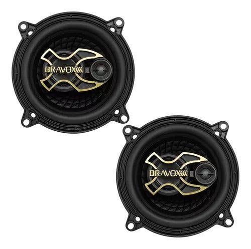 Auto Falante Bravox B3x50 Triaxial 5 Polegadas 50w Rms