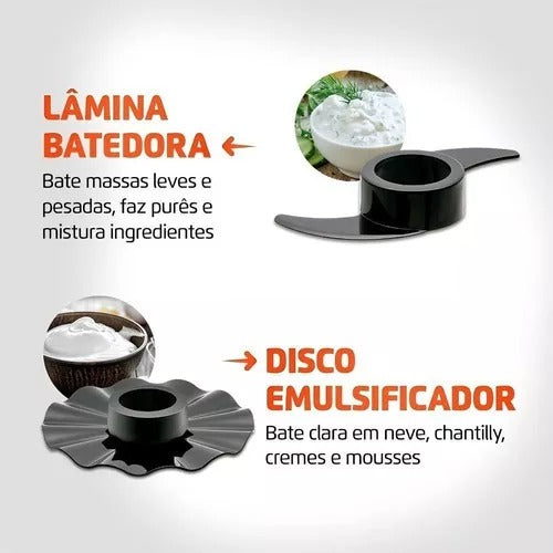 Multiprocessador 9 Em 1 Mondial Turbochef Potência 1000w Loi