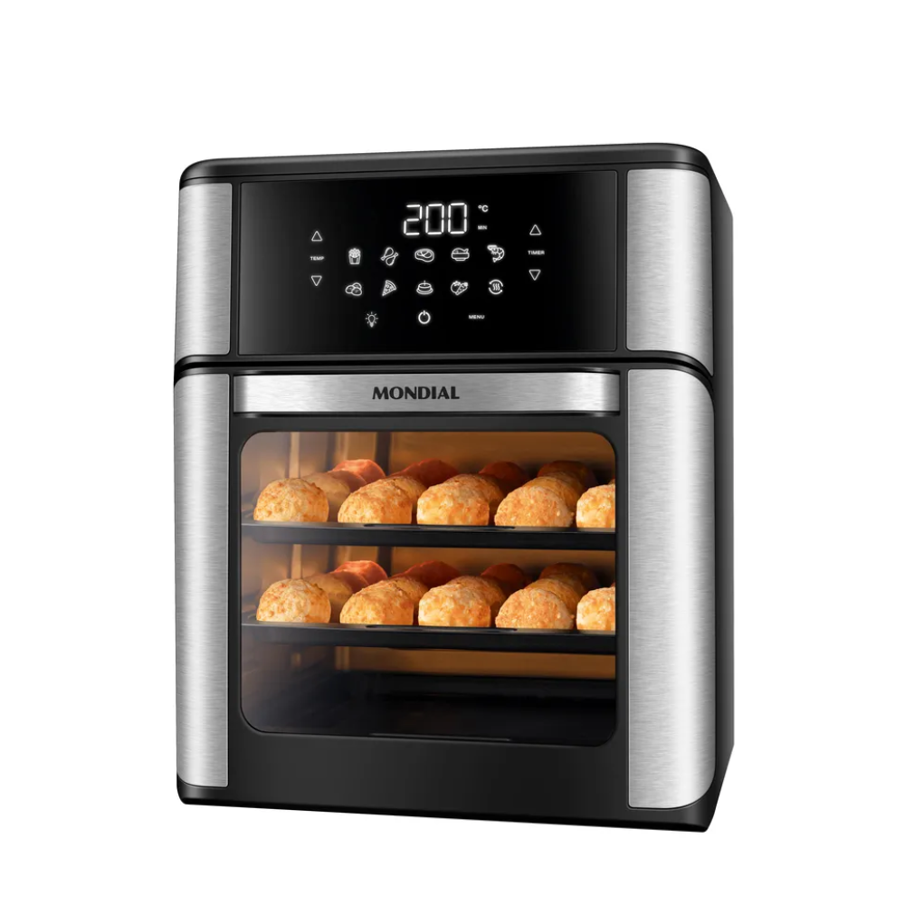 Fritadeira Elétrica Mondial AFON-12L-BI 12L Forno Oven 2000W