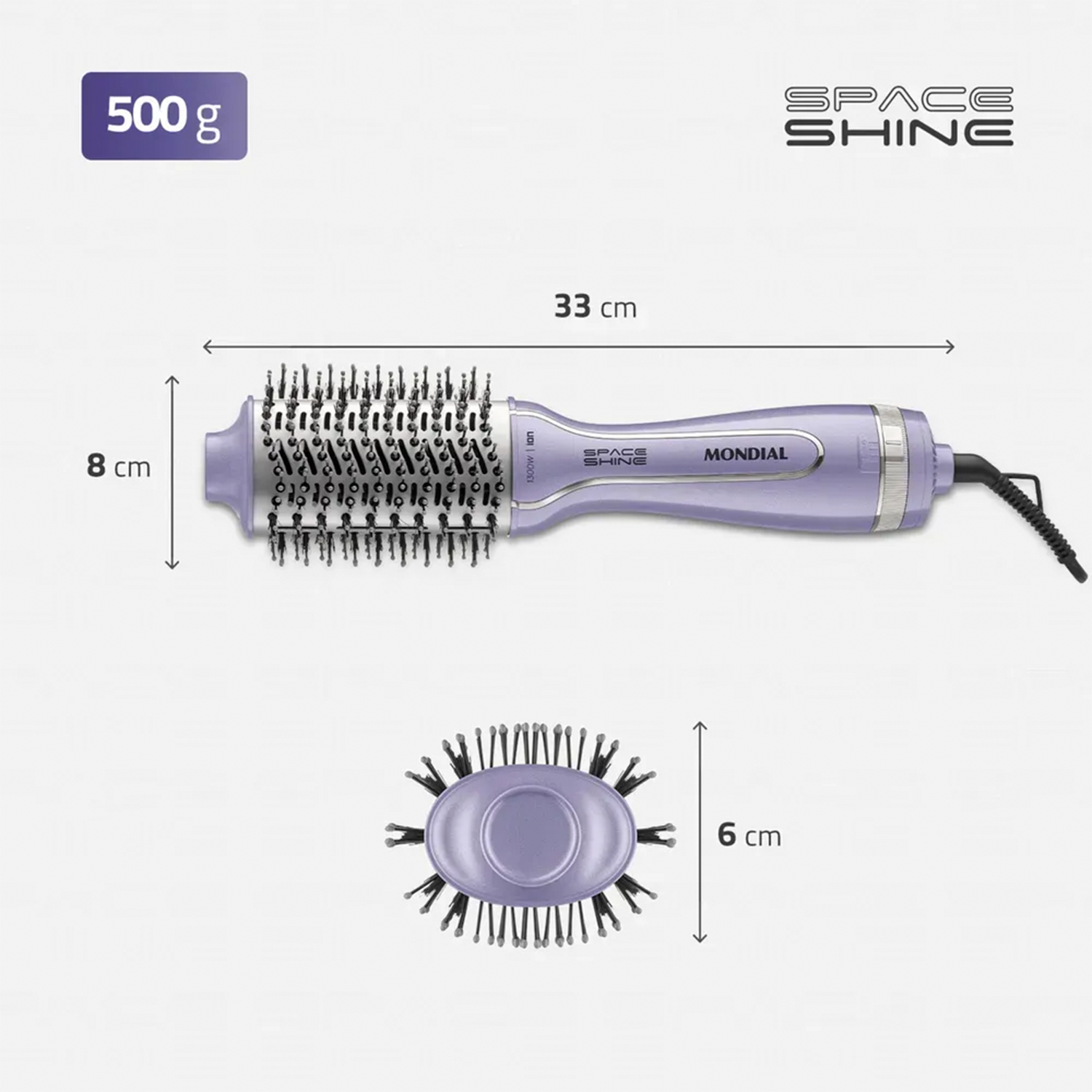 Escova Secadora Mondial Space Shine Slim Es-21 1300W