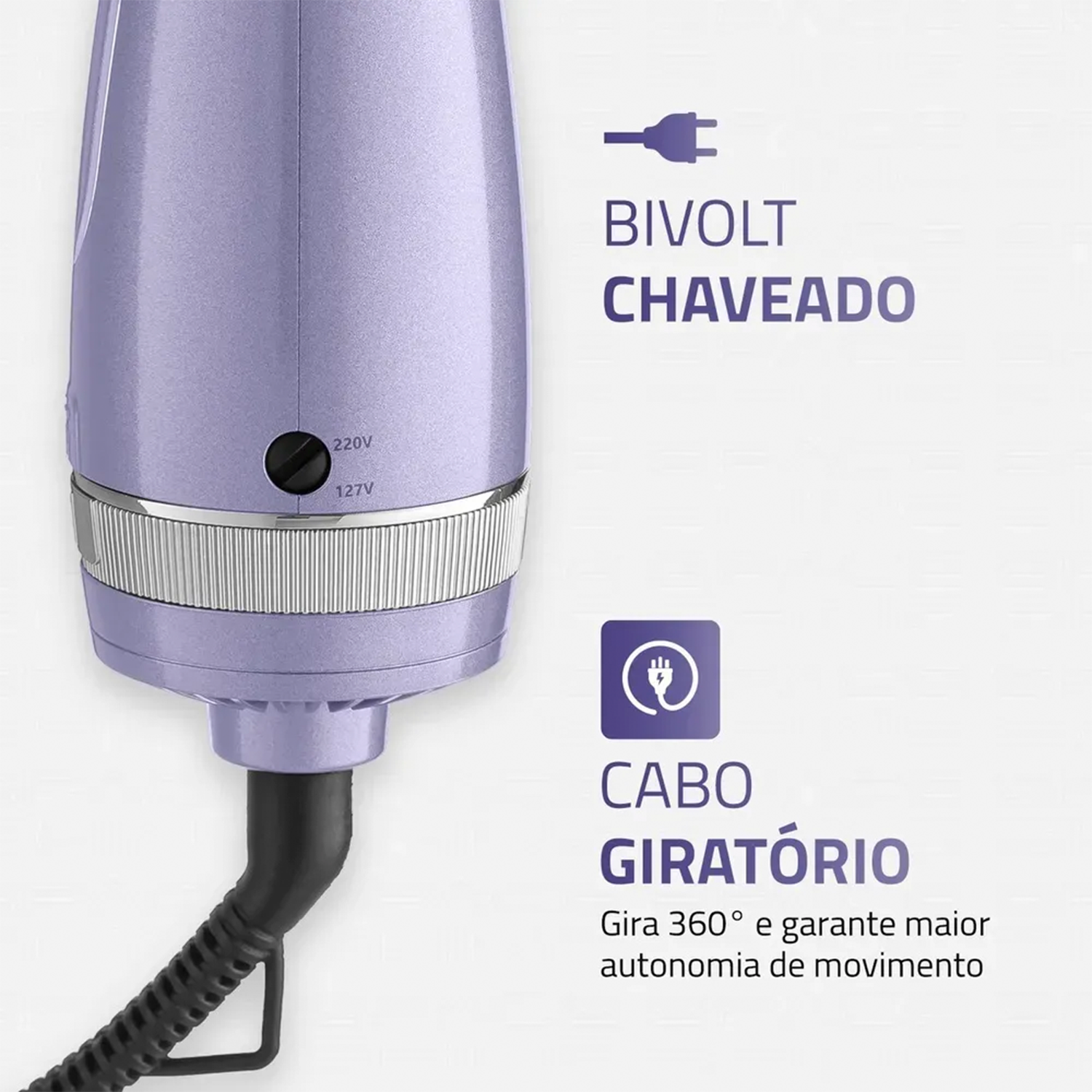 Escova Secadora Mondial Space Shine Slim Es-21 1300W