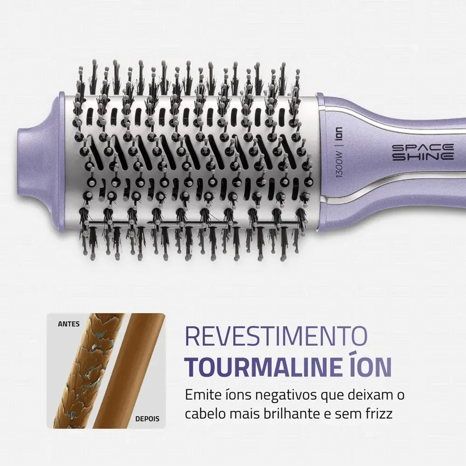 Escova Secadora Mondial Space Shine Slim Es-21 1300W