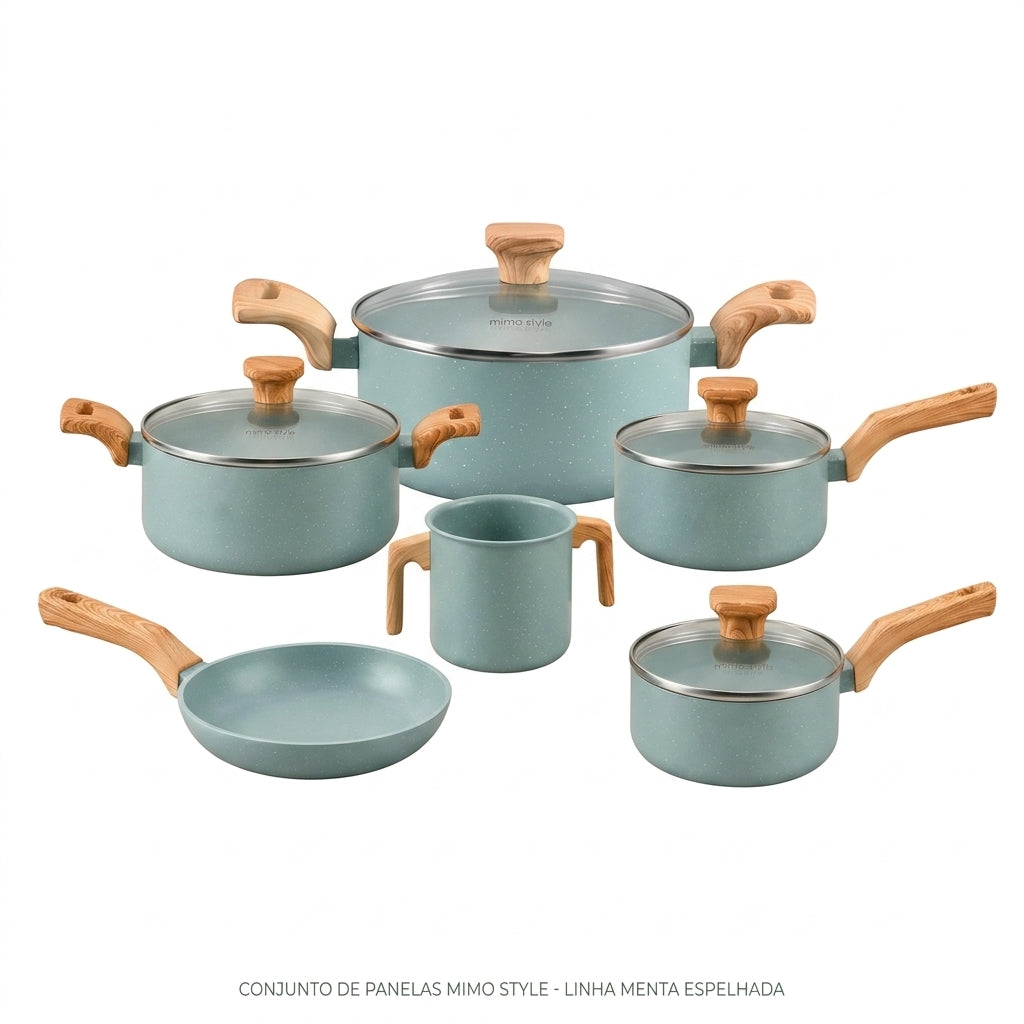Jogo de Panelas com 5 Peças Mimo Style Pratic Cook Indução