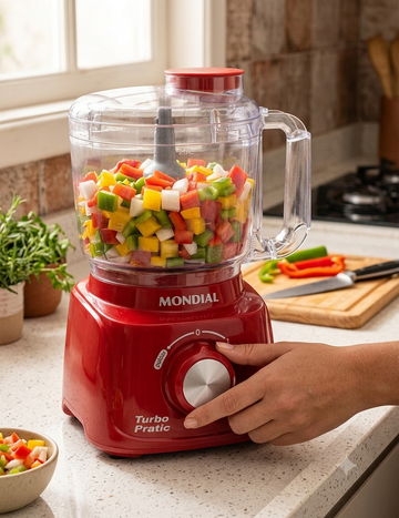 Mini Processador Turbo Pratic Mondial MP-16-R 300W