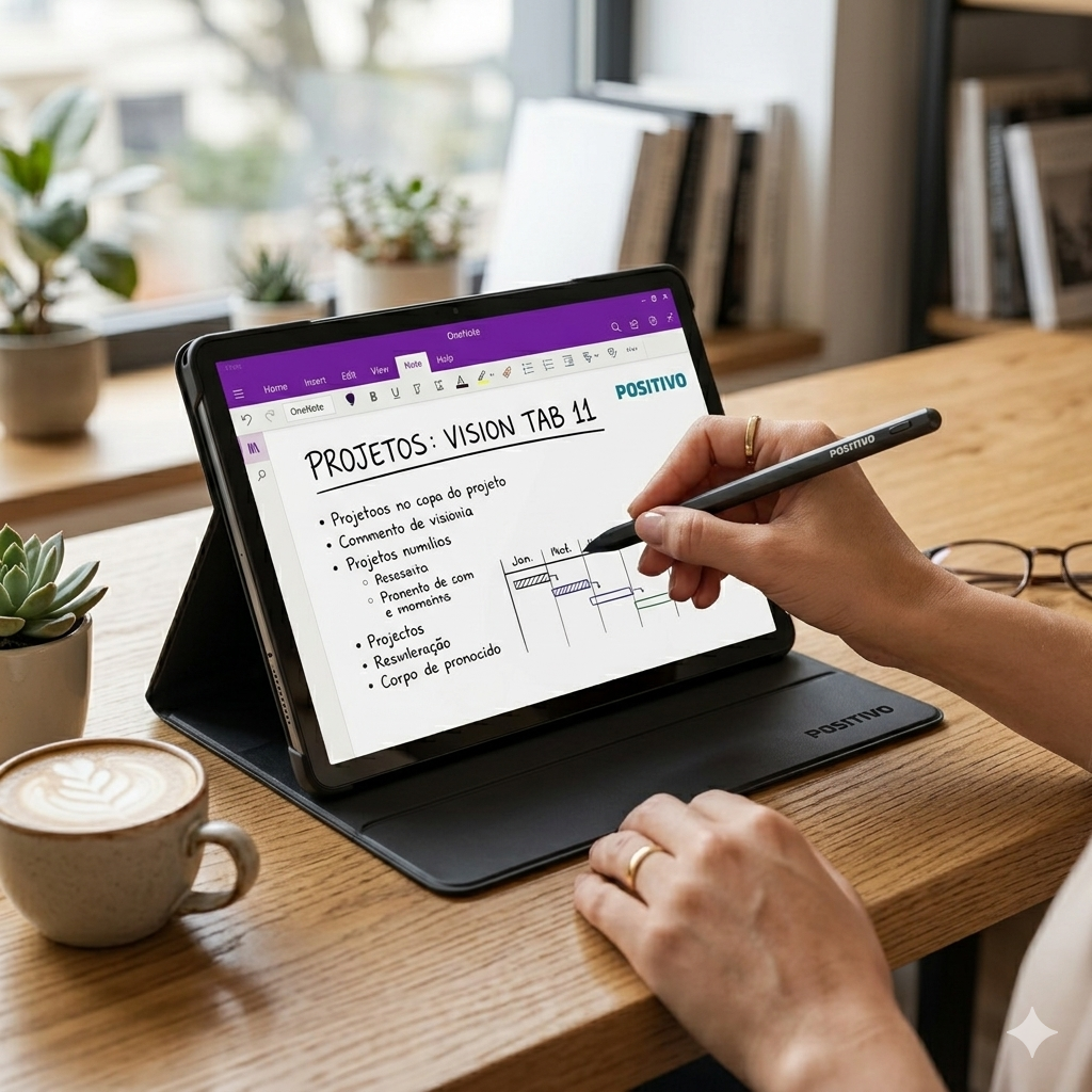 Tablet Positivo Vision Tab 11 4G 4GB RAM 128GB Capa Tela 11