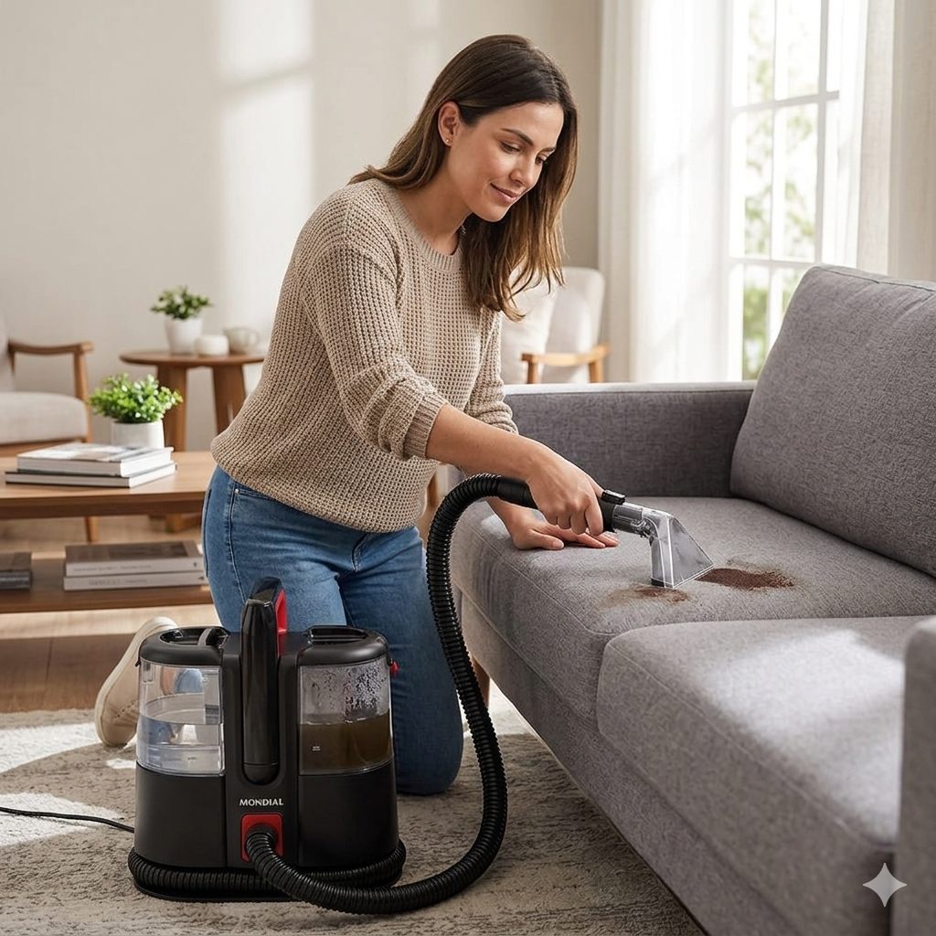 Extratora e Higienizadora Mondial Portátil EXP-01-R 1650W