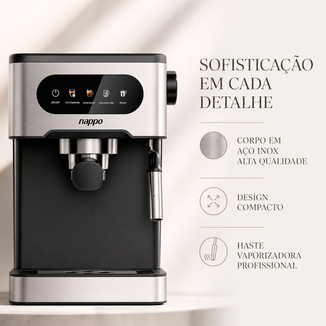 Cafeteira Nappo Expresso NEC-260 8 em 1 Multicápsulas 1350W