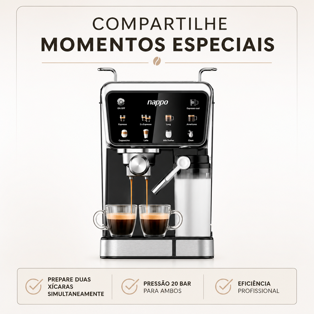Cafeteira Nappo Expresso NEC-282 9 em 1 Multicápsulas 1350W