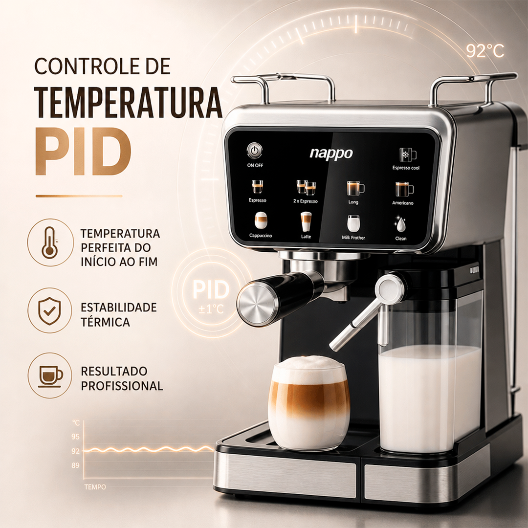 Cafeteira Nappo Expresso NEC-282 9 em 1 Multicápsulas 1350W