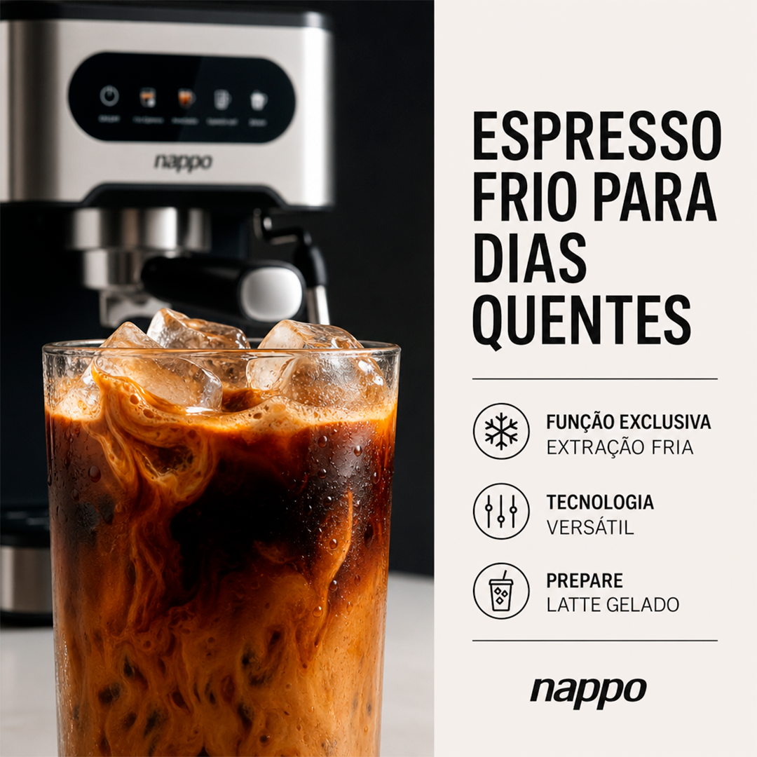 Cafeteira Nappo Expresso NEC-260 8 em 1 Multicápsulas 1350W