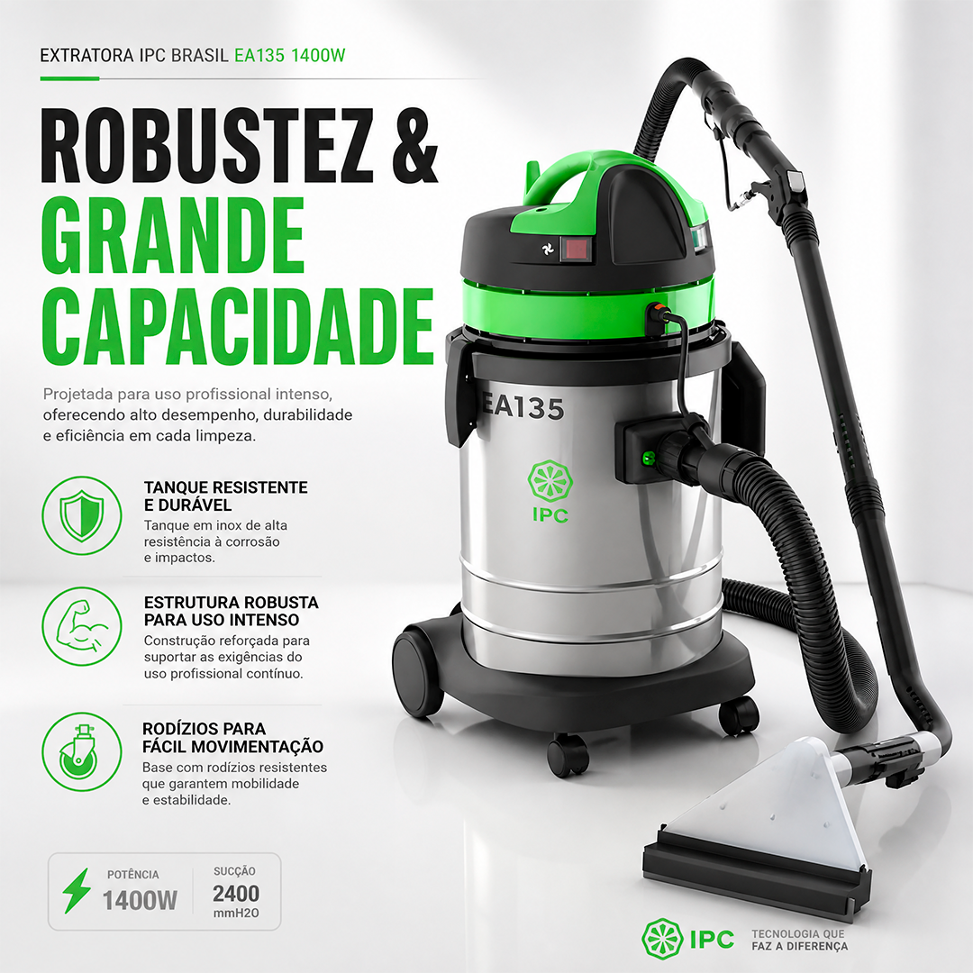 Extratora Aspirador Lavadora Profissional IPC EA135 35L