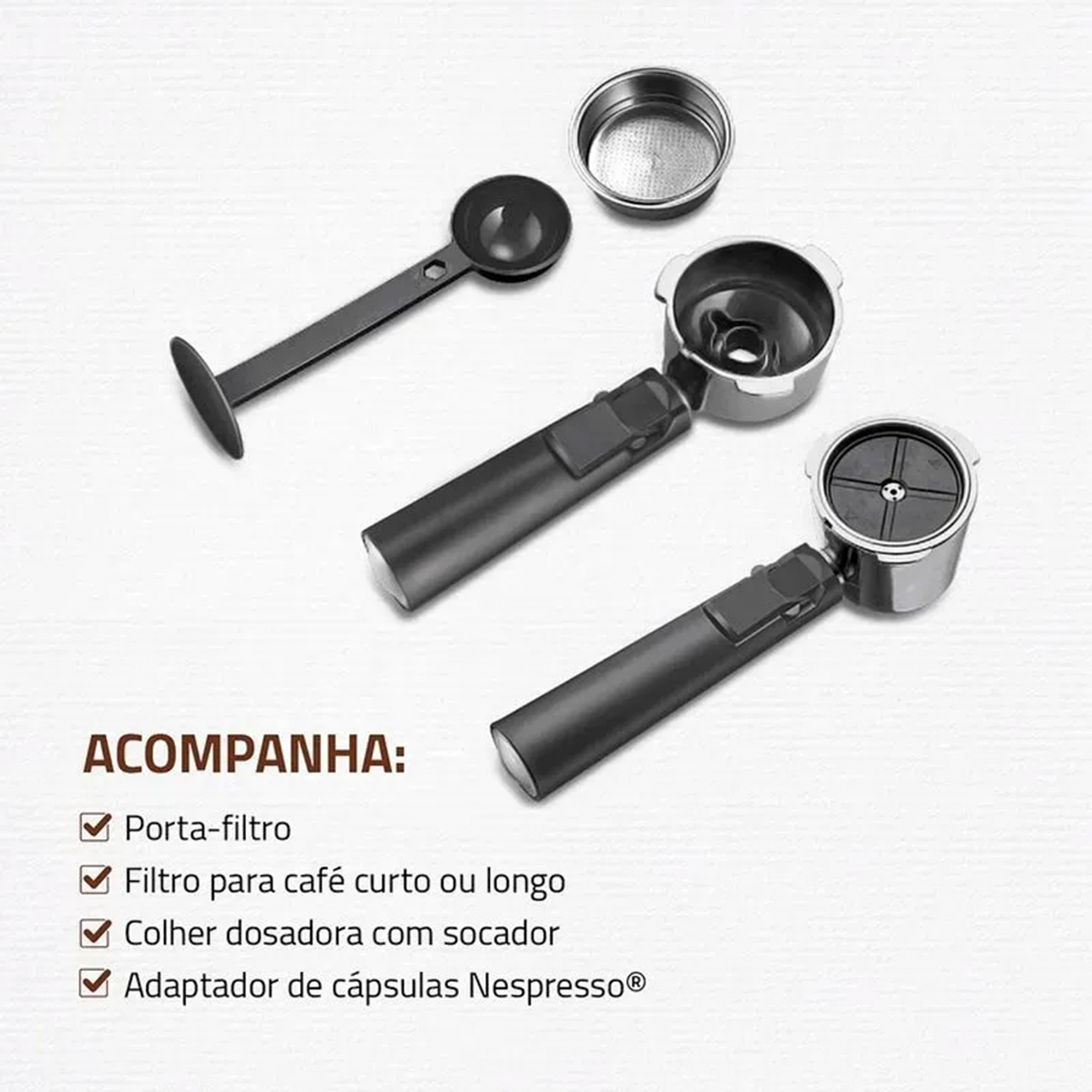 Cafeteira Espresso Mondial Dolce Crema 20 Bar Inox 1200w