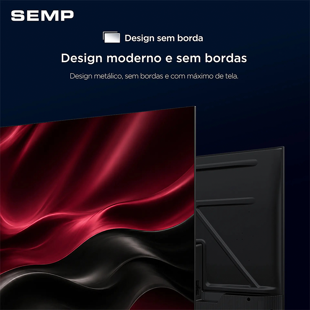 Smart TV Semp 43” 43S42R Full HD Roku TV Dolby Audio Wi-Fi