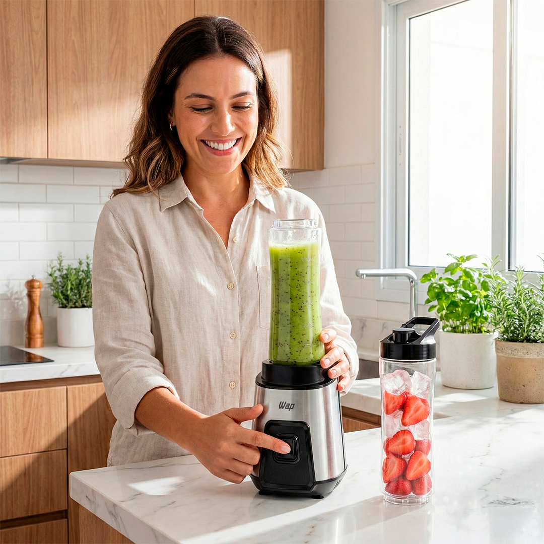 Liquidificador Portátil Wap Blender Go WBG600 600ml 300W