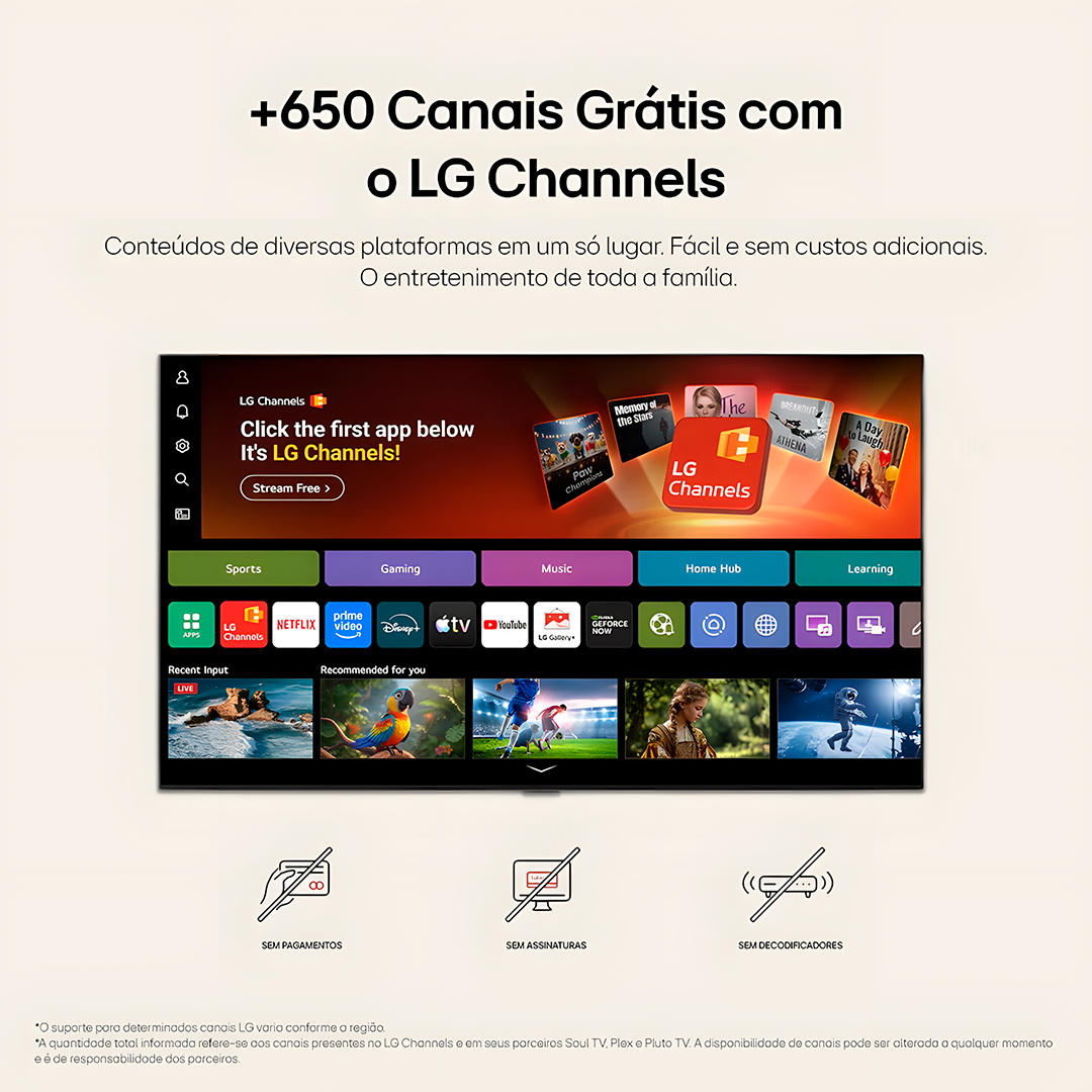 Smart Tv LG 32LB650BPSA 32” LCD HD Alpha 5 AI Gen9 HDR10 Pro