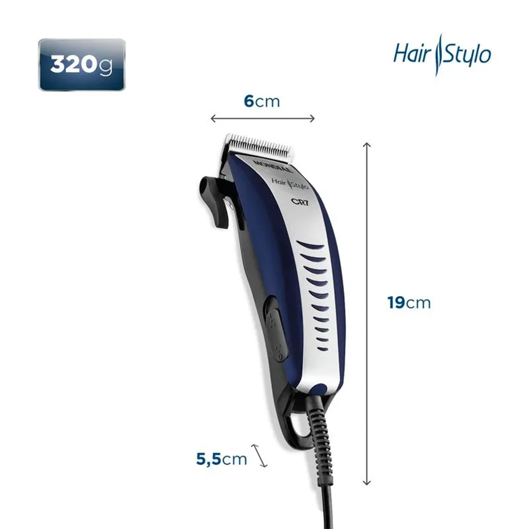 Cortador de Cabelo Mondial Hair Stylo CR-07 10W