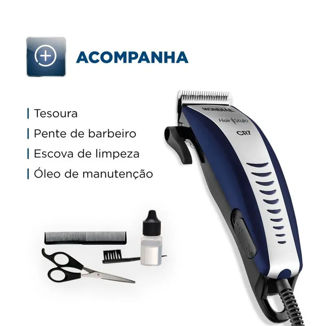 Cortador de Cabelo Mondial Hair Stylo CR-07 10W