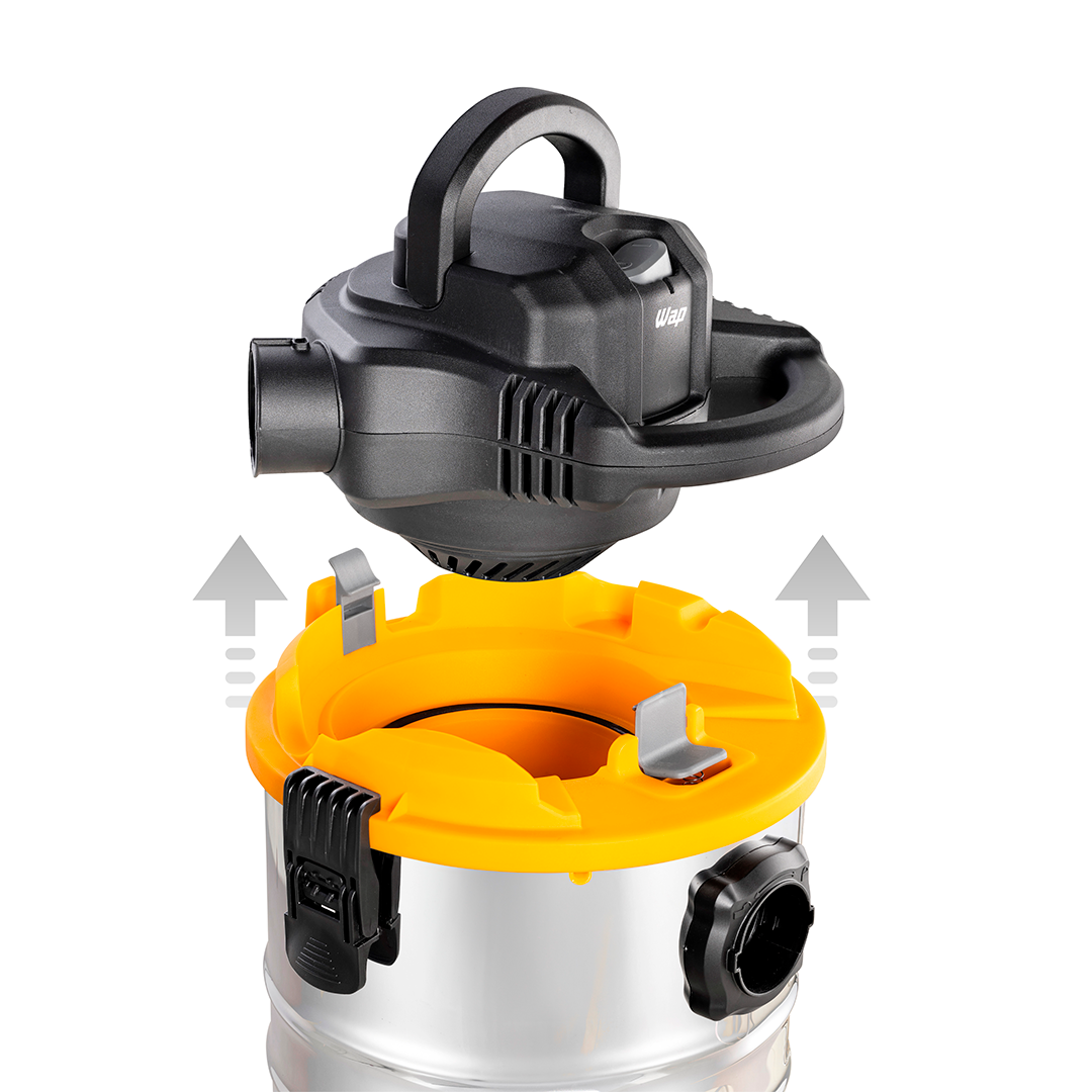 Aspirador de Pó e Água Wap GTW INOX 25 Filtro Lavável 2000W