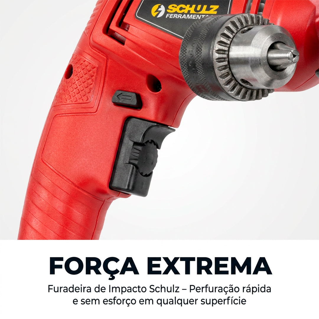 Furadeira de Impacto Elétrica Schulz F1500P 1/2” Pool 500W