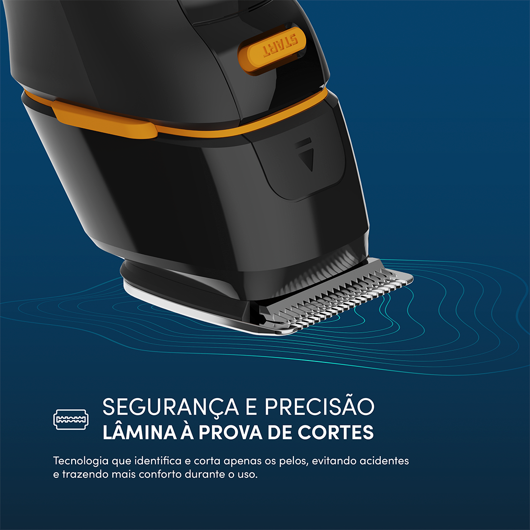 Aparador de Pelos Wap Multigroom WMG011 Recarregável Bivolt