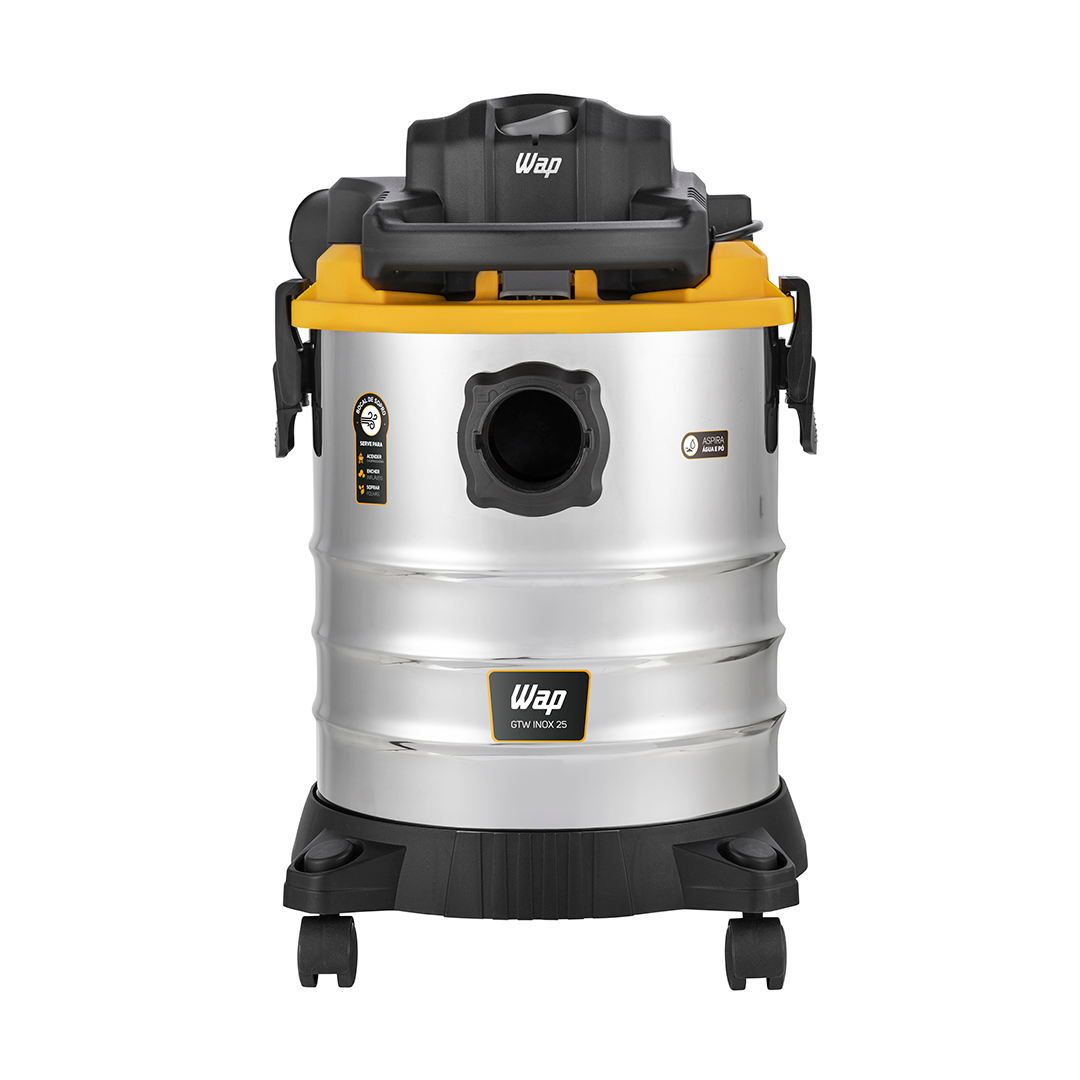 Aspirador de Pó e Água Wap GTW INOX 25 Filtro Lavável 2000W