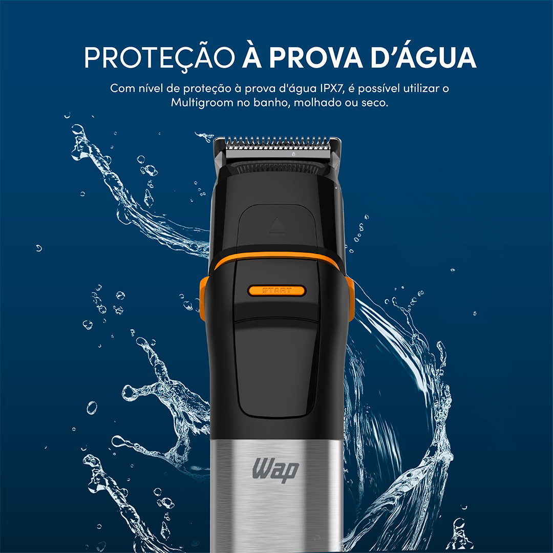 Aparador de Pelos Wap Multigroom WMG011 Recarregável Bivolt