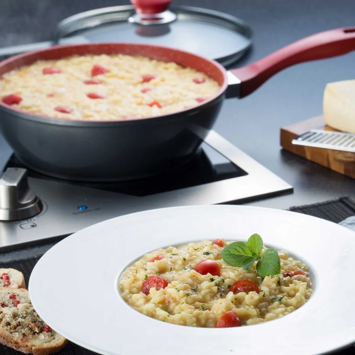 Panela Polishop Day by Day Antiaderente 2,7L Cabo Fixo 24cm