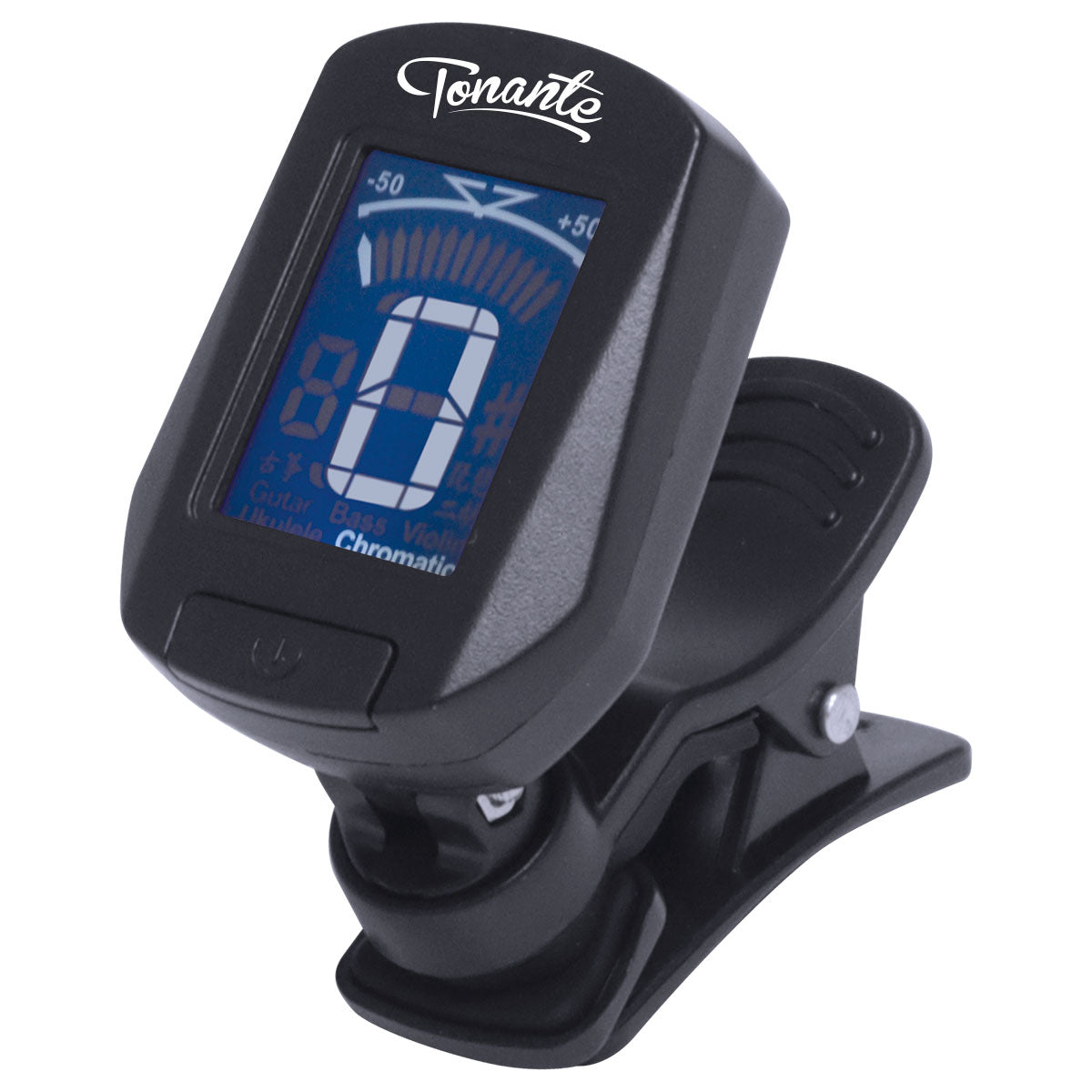 Afinador Cromático Digital AF10 Clip Violão Guitarra Baixo 360°