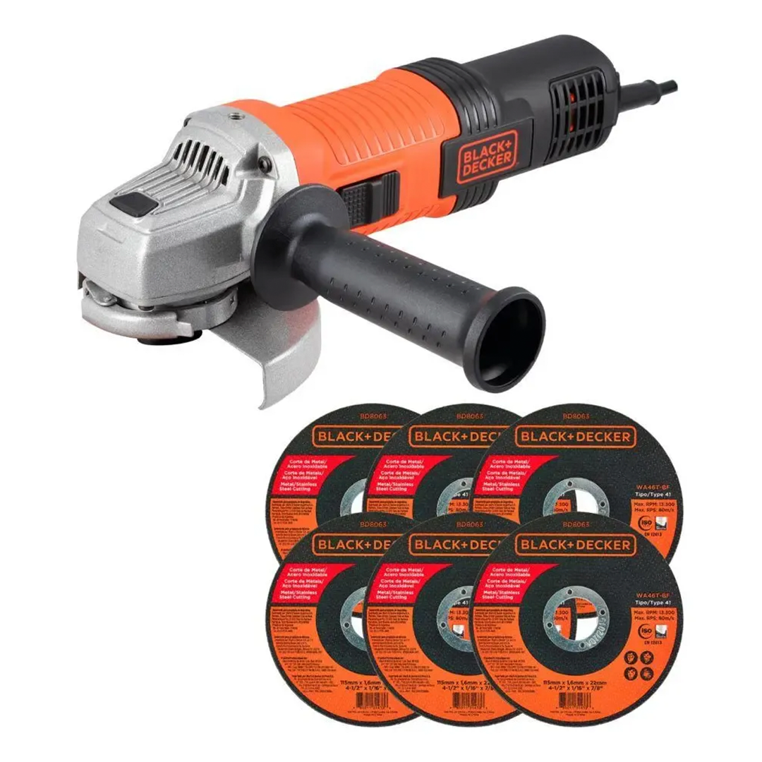 Esmerilhadeira Angular Black+Decker G720X6D 4.1/2 920W 115MM