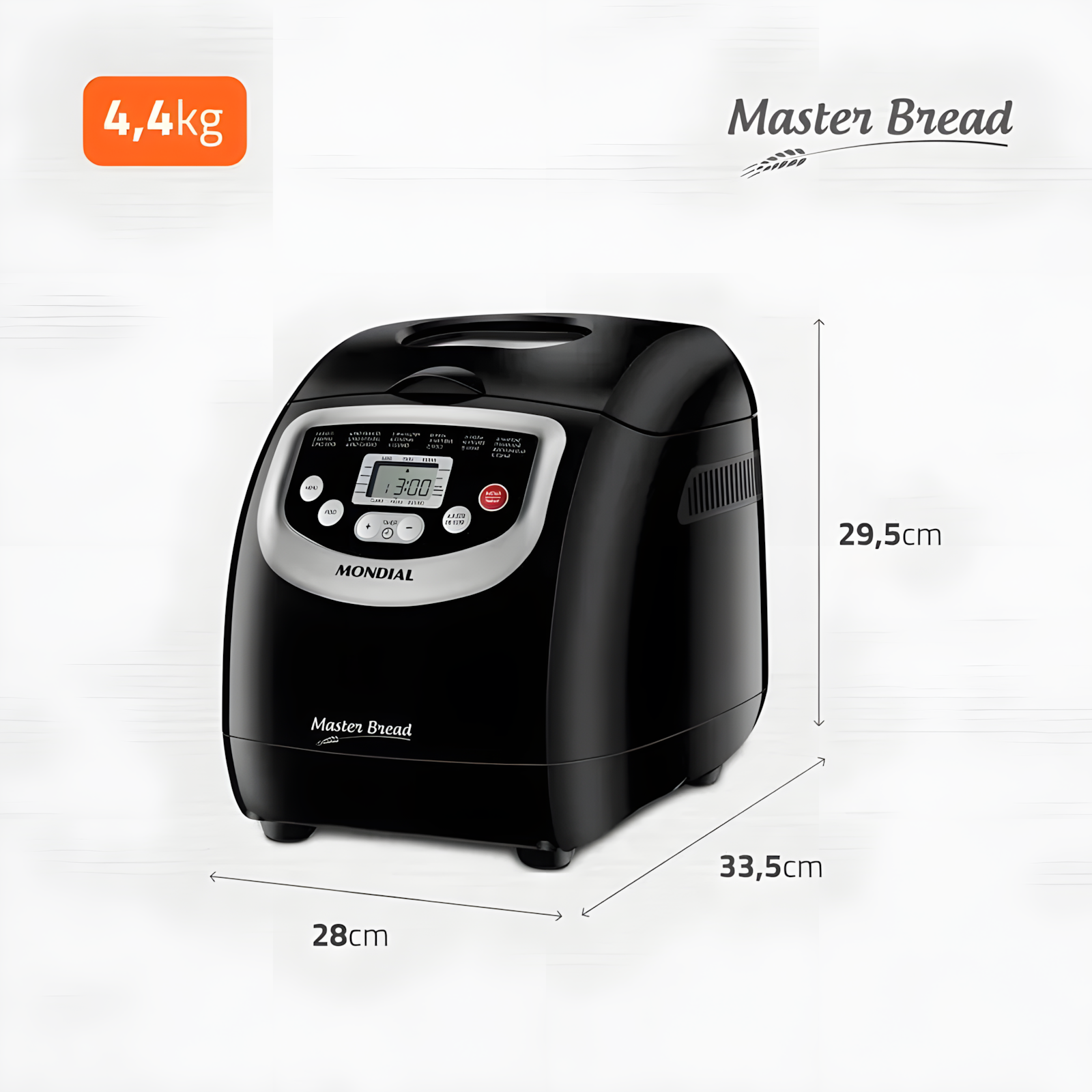 Panificadora Mondial Master Bread 19 Programas Digital 700W