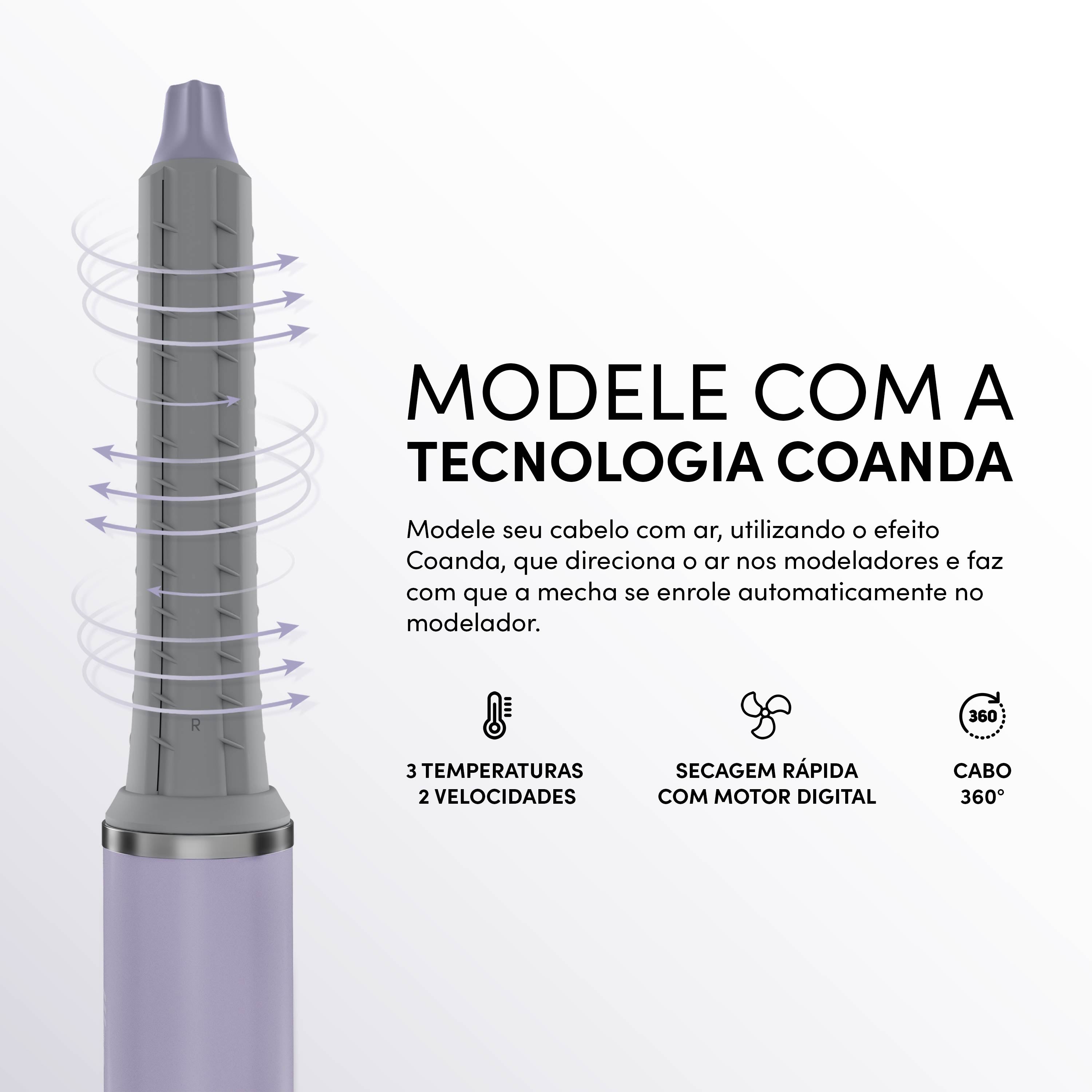 Secador e Modelador WAP INTENSE STYLER WS1600 Motor Digital