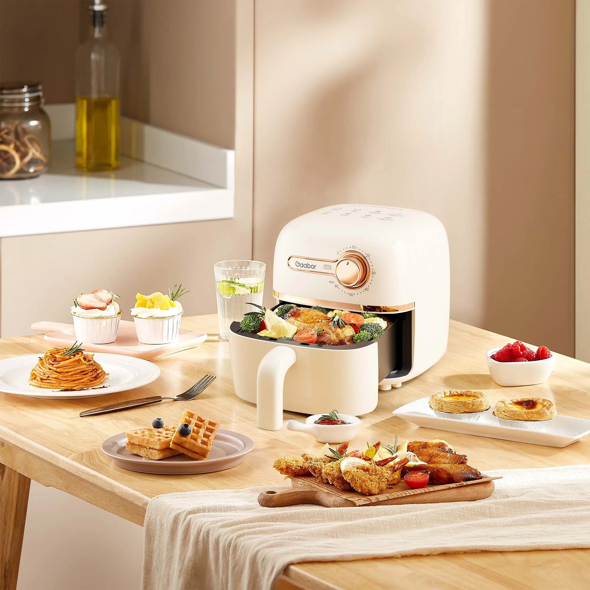 Fritadeira Elétrica Air Fryer Gaabor F20M-YE01A-1 1,4L 900W