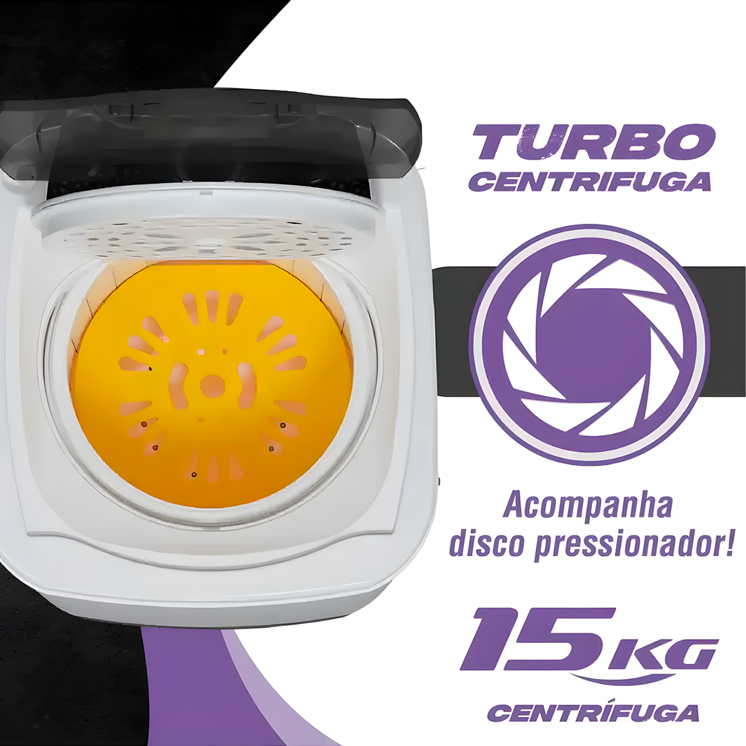 Centrifuga De Roupas Praxis 15kg Alta Capacidade Secagem