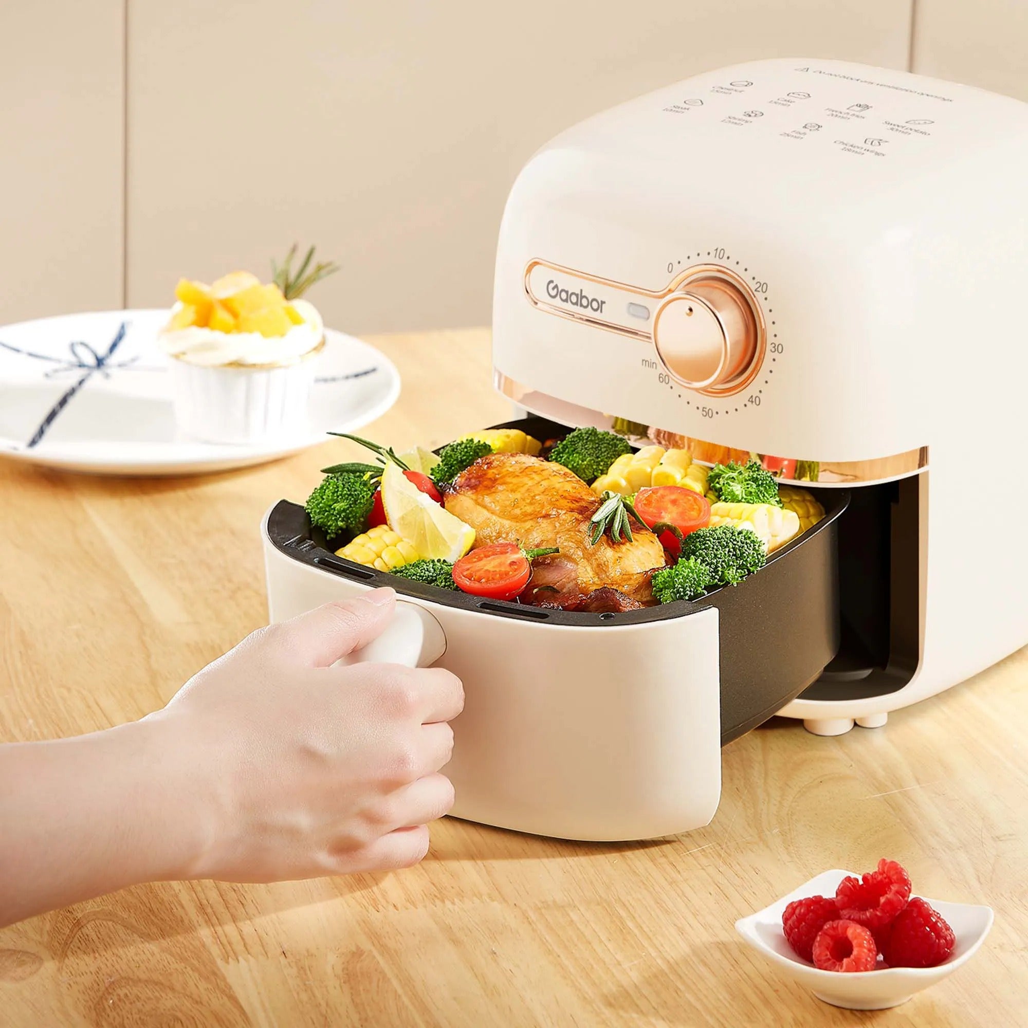 Fritadeira Elétrica Air Fryer Gaabor F20M-YE01A-1 1,4L 900W