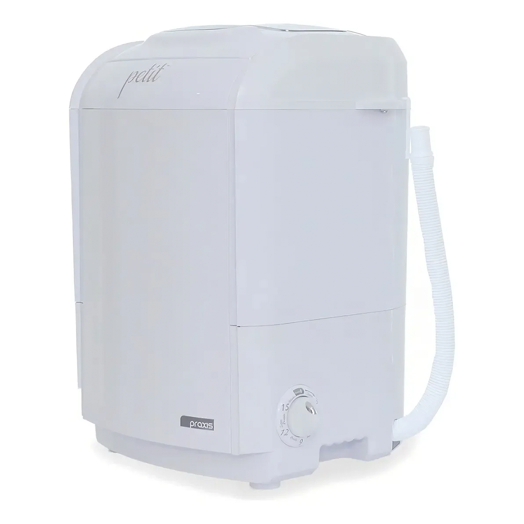 Mini Lavadora Portátil Praxis Petit 1,2kg Semiautomática 50W