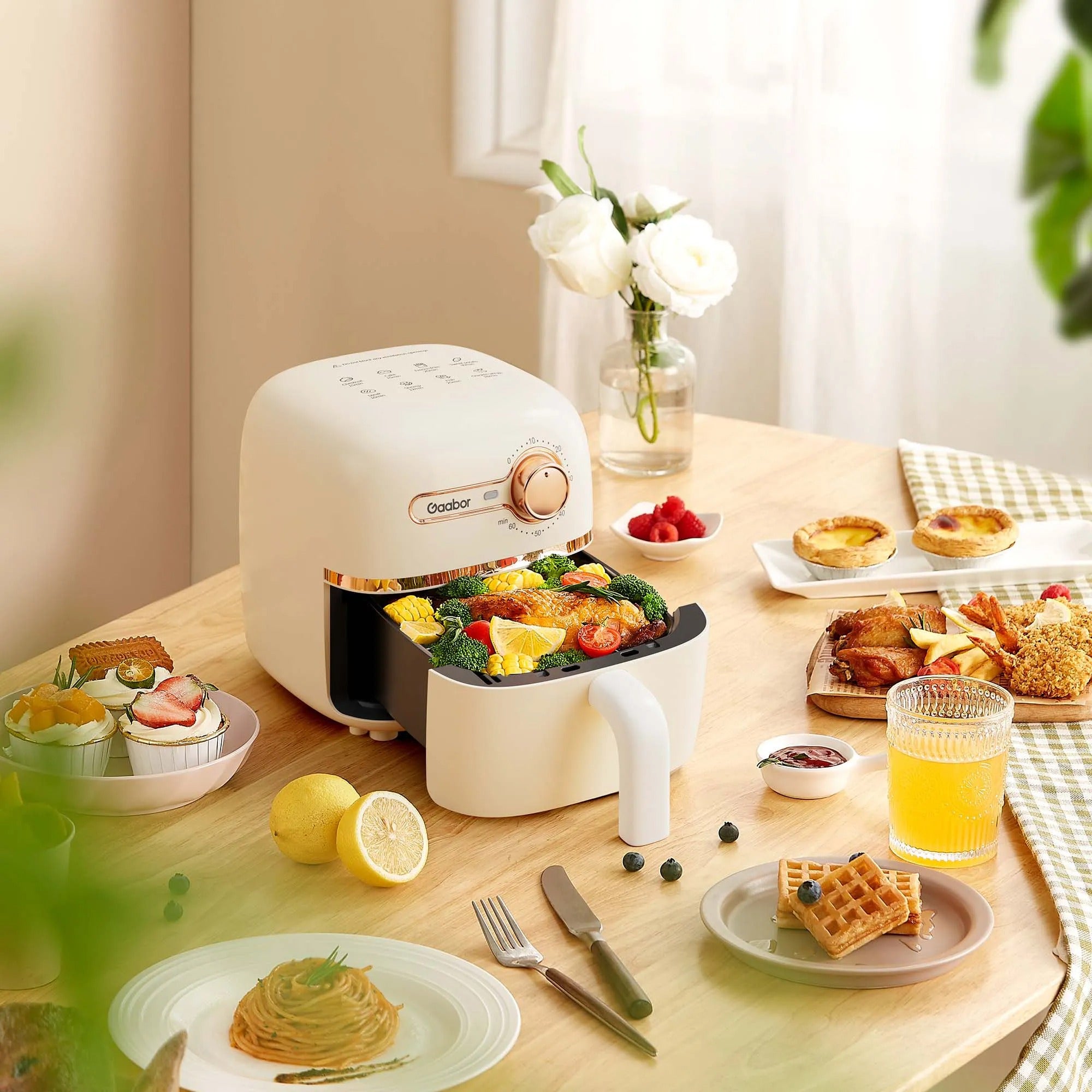 Fritadeira Elétrica Air Fryer Gaabor F20M-YE01A-1 1,4L 900W