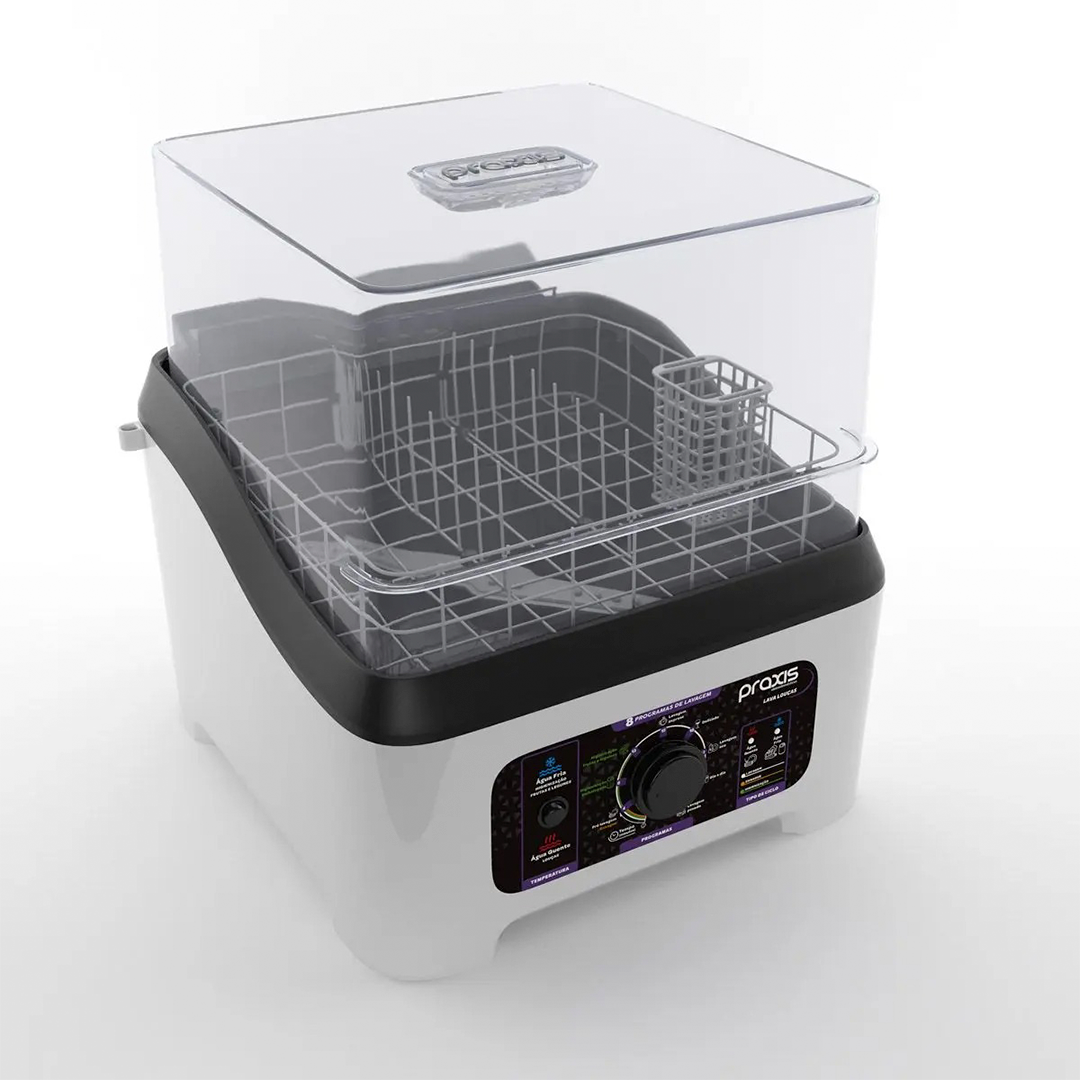 Lava-Louça Praxis Portátil LLP 3L 8 Programa de Lavagem 415W