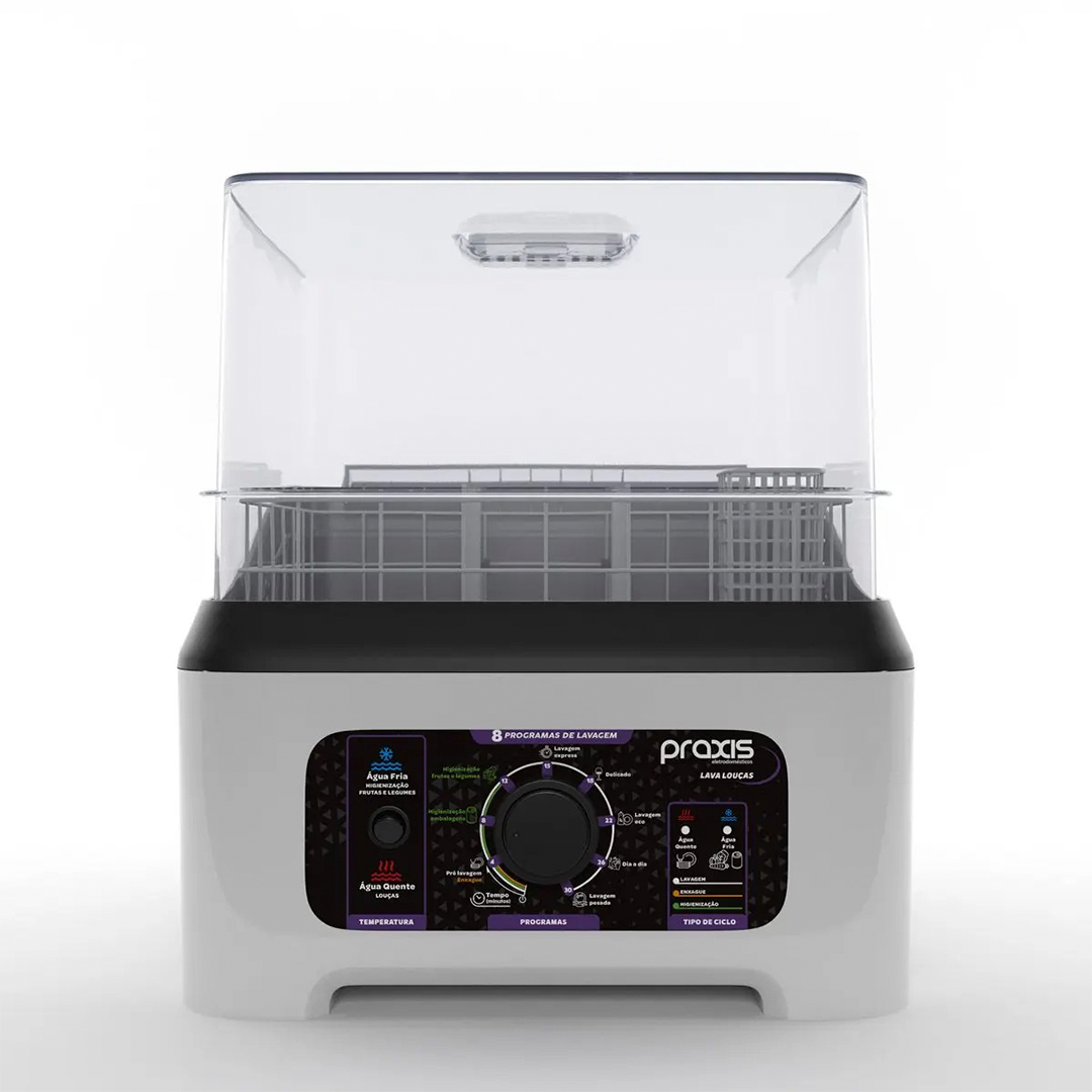 Lava-louças Portátil Praxis LPP04 3L 8 Programas 1200W