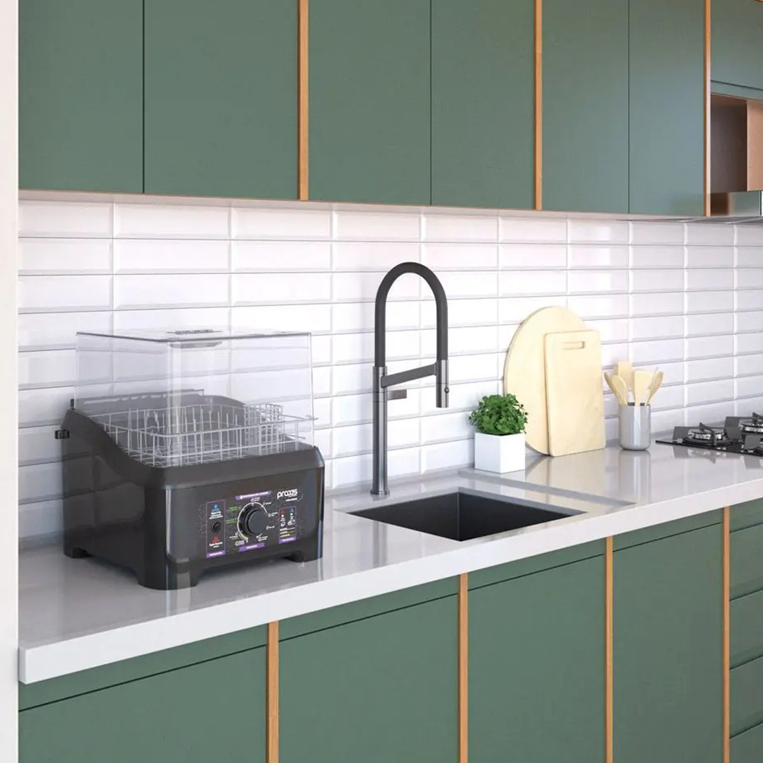 Lava-Louça Praxis Portátil LLP 3L 8 Programa de Lavagem 415W