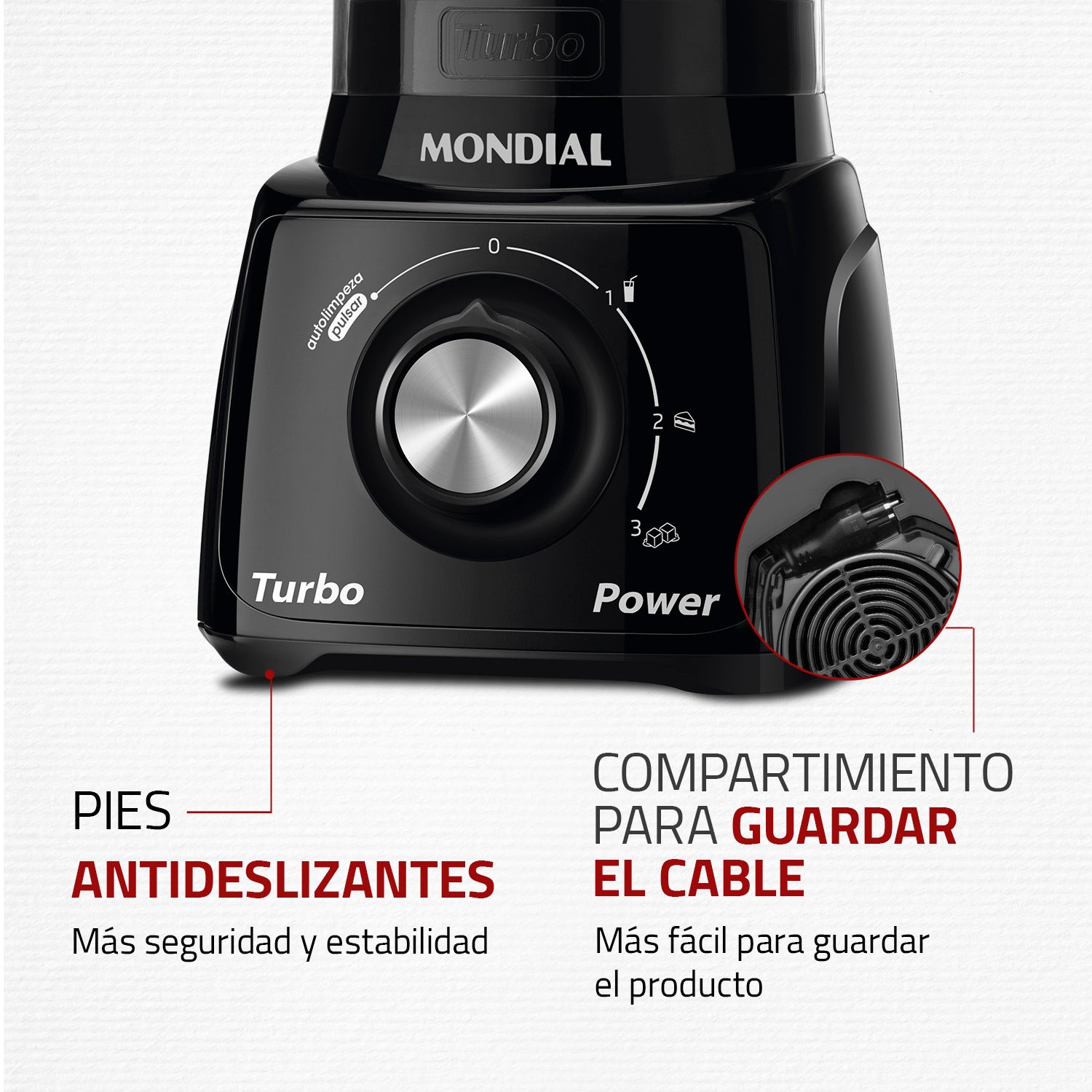 Liquidificador Mondial L-99 Turbo 3 Velocidades 500W