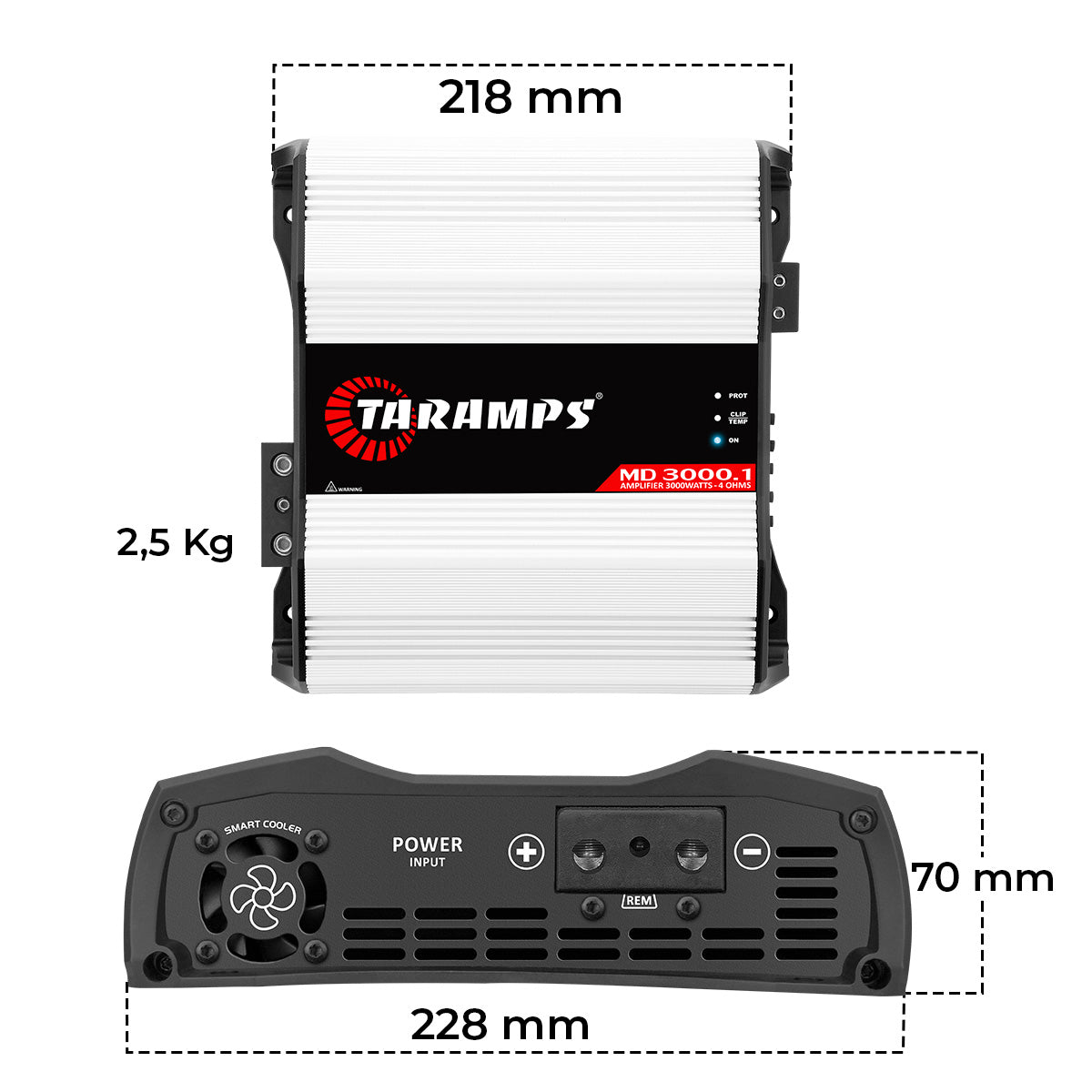Módulo Amplificador Taramps MD 3000.1 4OHMs Classe D 3000W